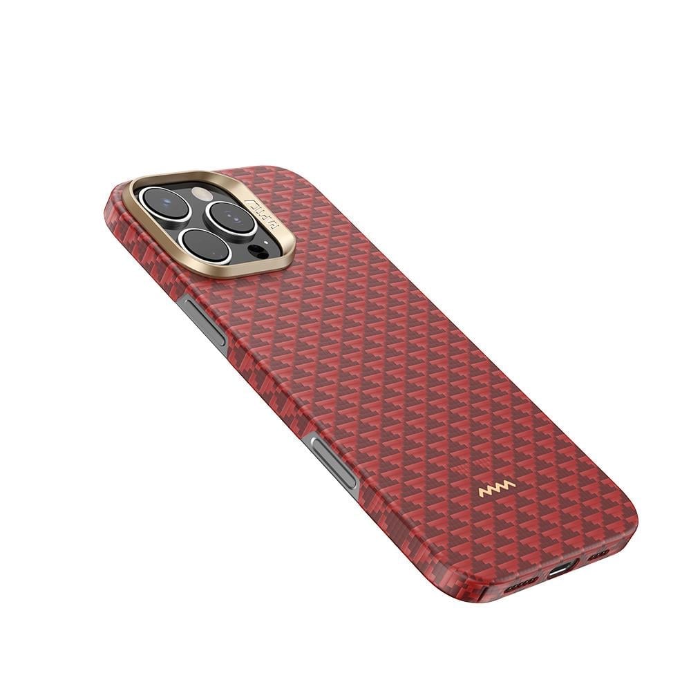 Apple iPhone 16 Pro Kılıf M-safe Şarj Özellikli Metal Kamera Çerçeveli Skinarma Mecha Serisi Kapak
