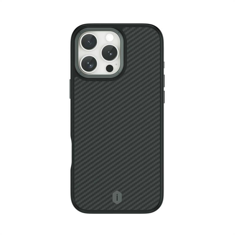 Apple iPhone 16 Pro Max Kılıf Wiwu DCC-205 M-safe Şarj Özellikli Aramid Fiber Tasarım Kevlar Kapak