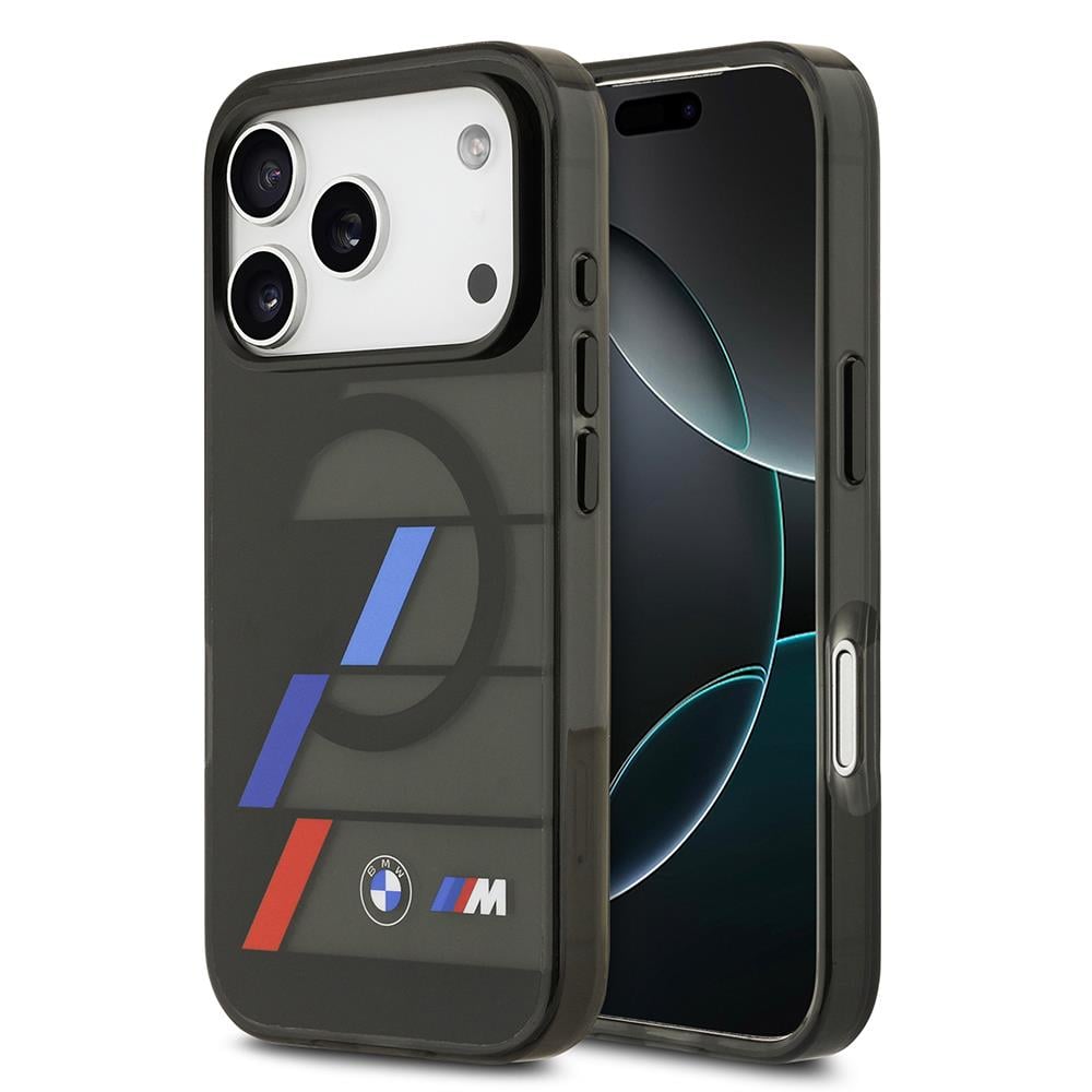 Apple iPhone 17 Pro Kılıf BMW Orjinal Lisanslı M-safe Şarj Özellikli IML Baskılı Üç Renkli M Dizayn Kapak