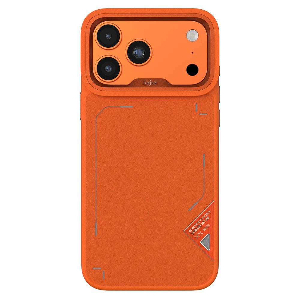 Apple iPhone 17 Pro Kılıf M-safe Şarj Özellikli O-Ring Metal Kamera Çerçeveli Kajsa Matrix Collection Kapak