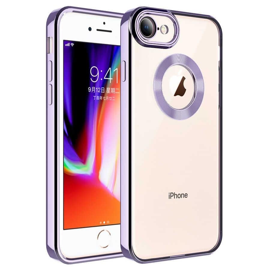 Apple iPhone SE 2022 Kılıf Kamera Korumalı Logo Gösteren Zore Omega Kapak