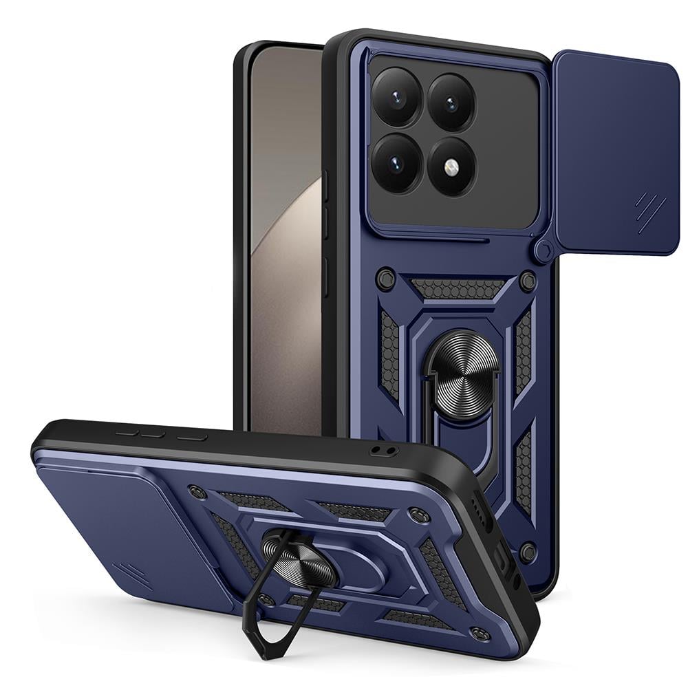 Xiaomi 15T Kılıf Magnetik Standlı Kamera Korumalı Zore Sürgülü Vega Kapak