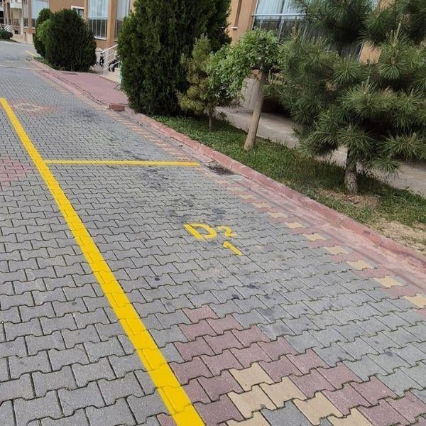 Otopark Numaralandırma, Boyama Şablonu (10 Rakam)