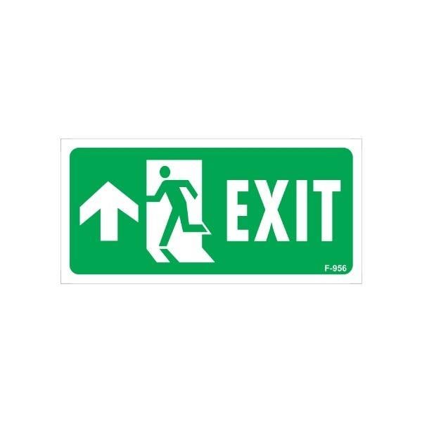 Exıt Uyarı Levhası Yukarı Sol OkİSG-F956-1225FSExıt Uyarı Levhası Yukarı Sol Ok