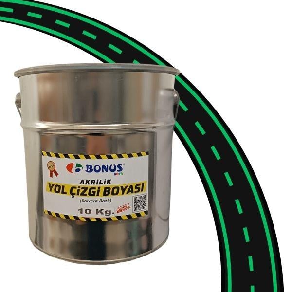 Akrilik Yeşil Yol Çizgi Boyası 10 kg