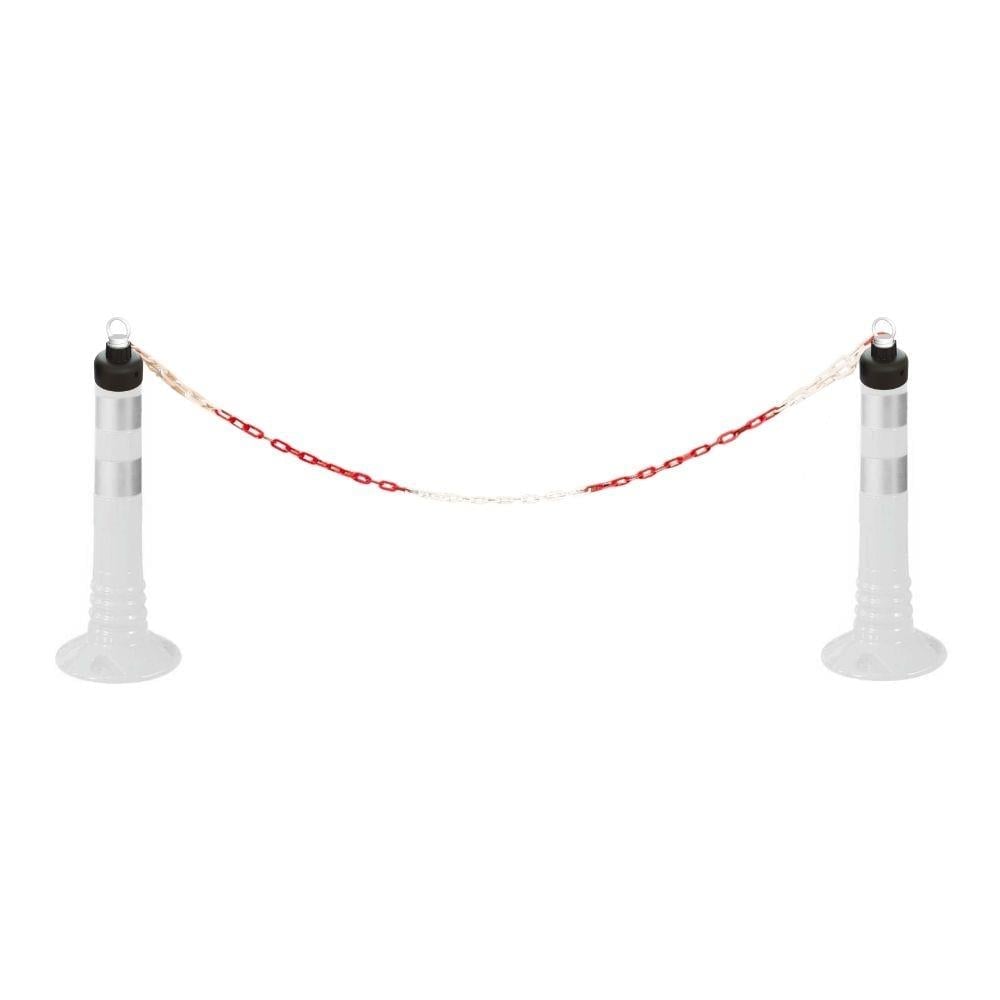 45 cm Beyaz Ekonomik Esnek Delinatör – Plastik Trafik Dubası