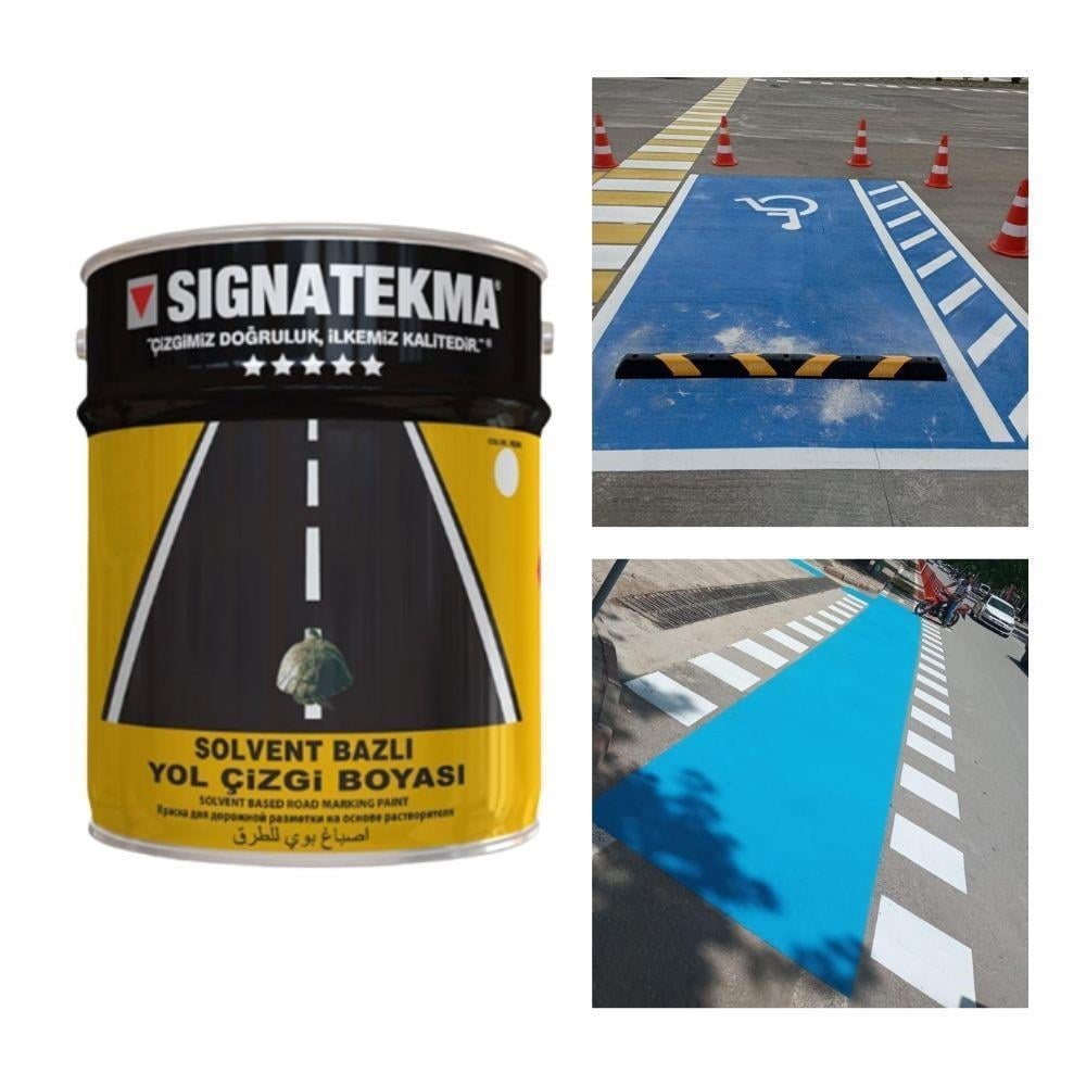 Mavi Yol Çizgi Boyası 25 Kg x 10lu Ekonomik Set – Alkid Esaslı
