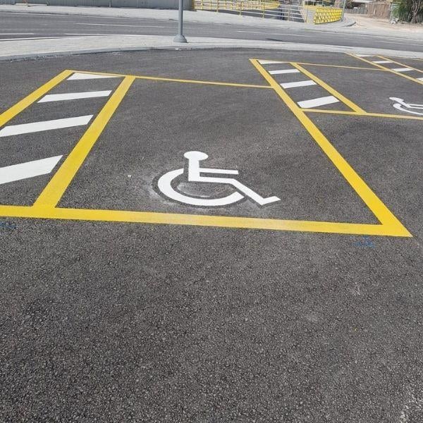 Engelli Park Yeri Boyama Şablonu