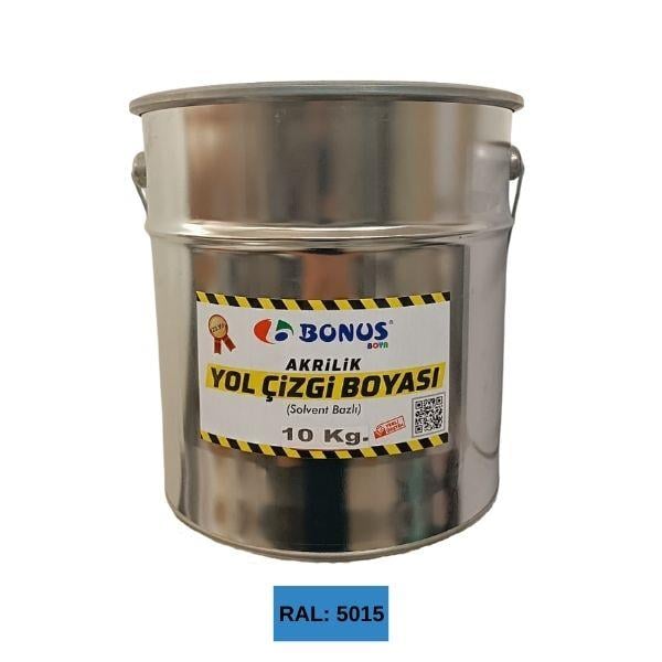 Akrilik Mavi Yol Çizgi Boyası 10 kg