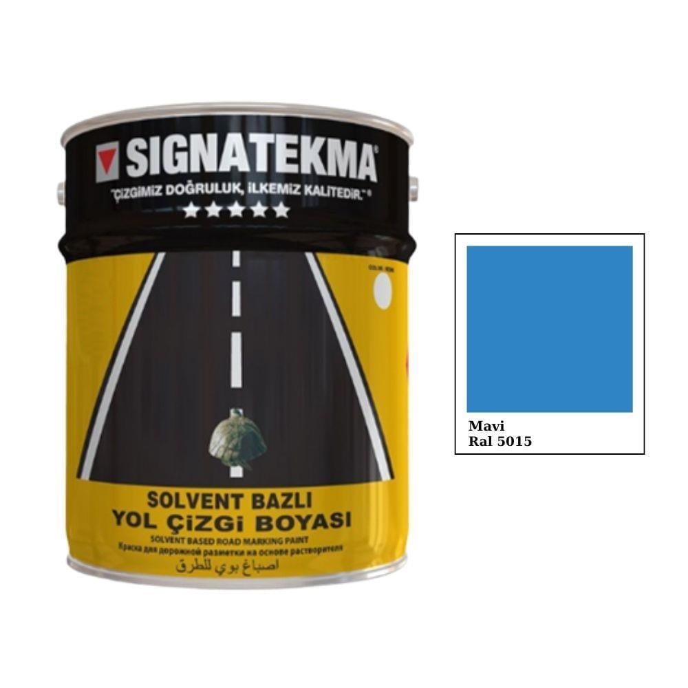 Mavi Yol Çizgi Boyası 25 Kg x 10lu Ekonomik Set – Alkid Esaslı