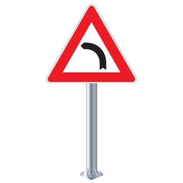 Sola Tehlikeli Viraj Levhası T-1B