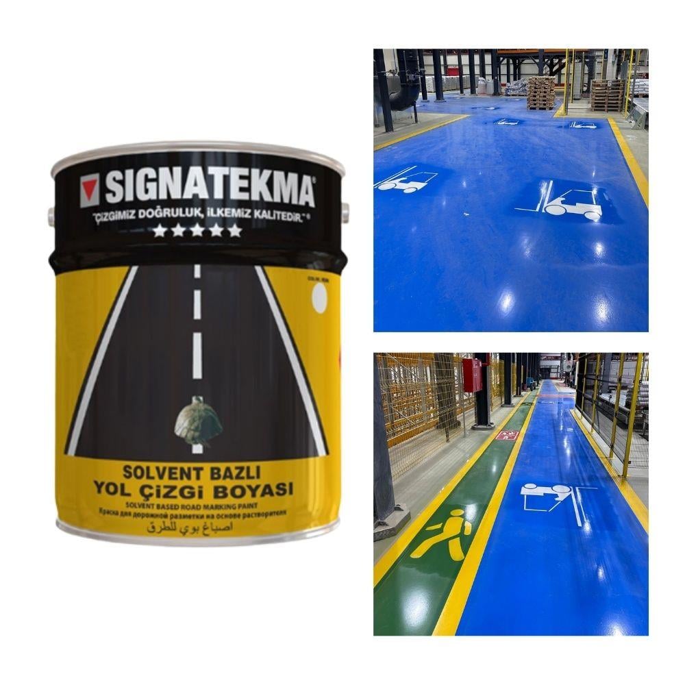 Mavi Akrilik Yol Çizgi Boyası 25 kg – RAL 5015