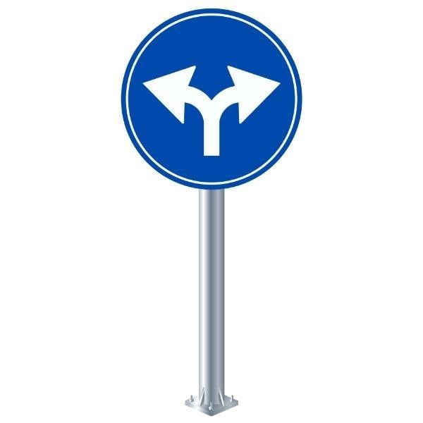 Sağa ve Sola Mecburi Yön Levhası TT-35f