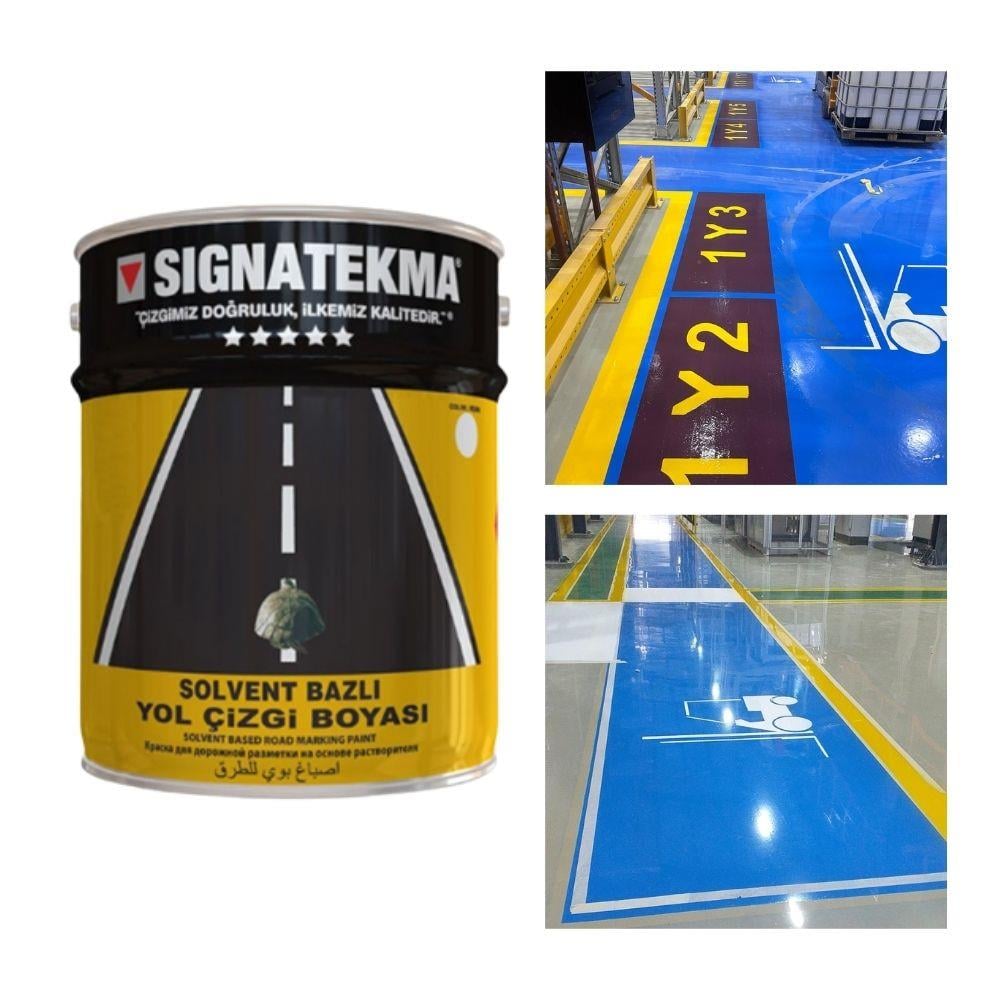 Mavi Akrilik Yol Çizgi Boyası 25 kg – RAL 5015