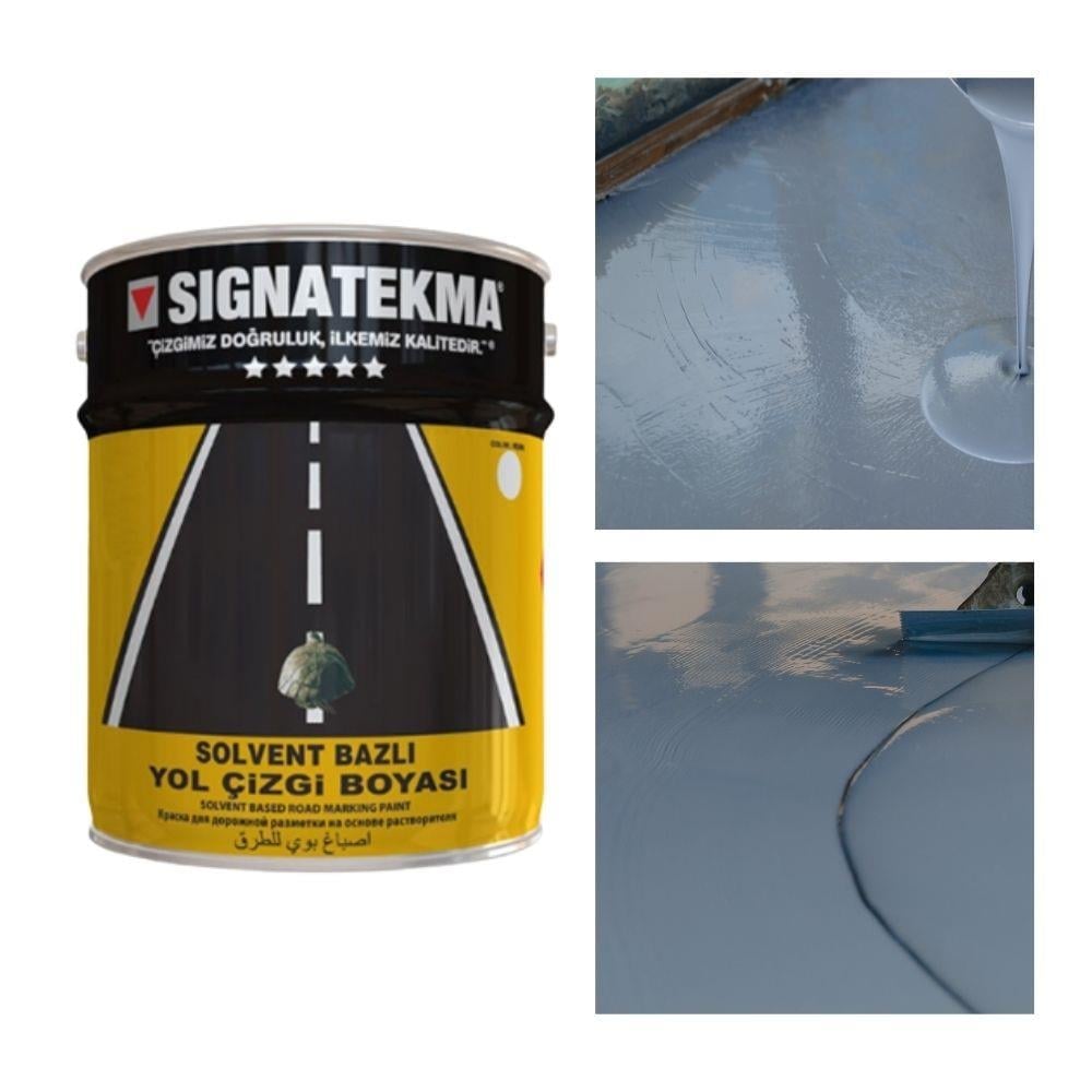 Gri Akrilik Yol Çizgi Boyası 25 kg – RAL 7040