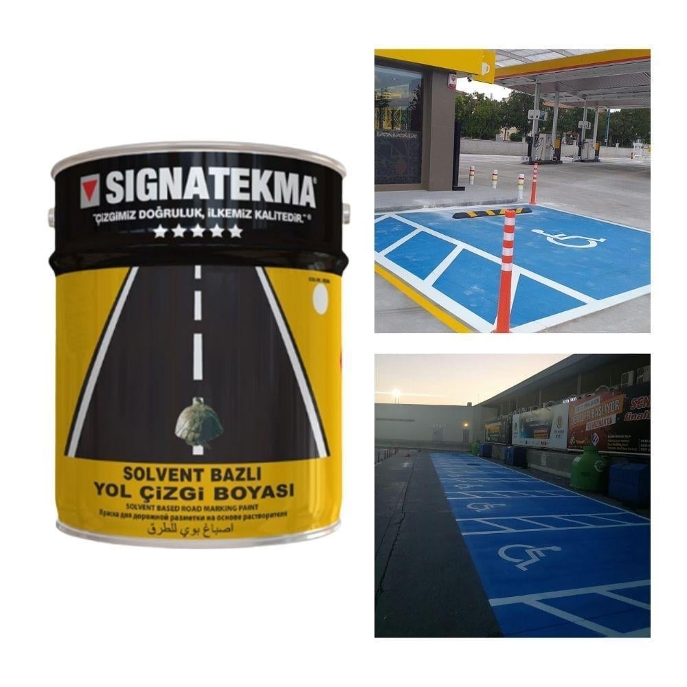 Mavi Yol Çizgi Boyası 25 Kg x 10lu Ekonomik Set – Alkid Esaslı