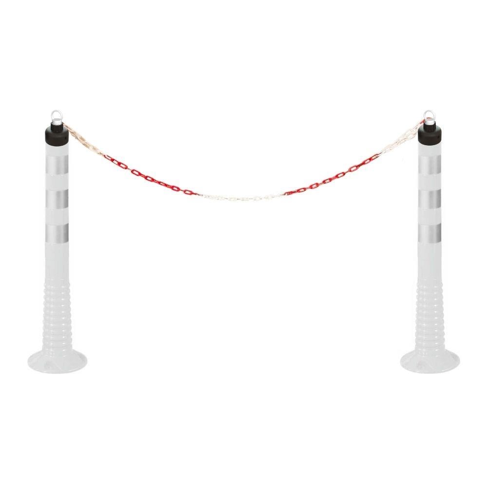 75 cm Beyaz Ekonomik Esnek Delinatör – Plastik Trafik Dubası