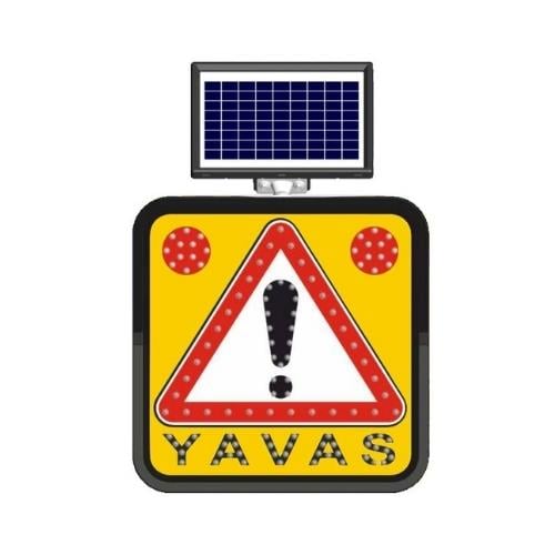 60x60 cm Güneş Enerjili Solar Ledli Yavaş Levhası