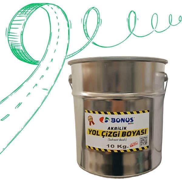 Akrilik Yeşil Yol Çizgi Boyası 10 kg