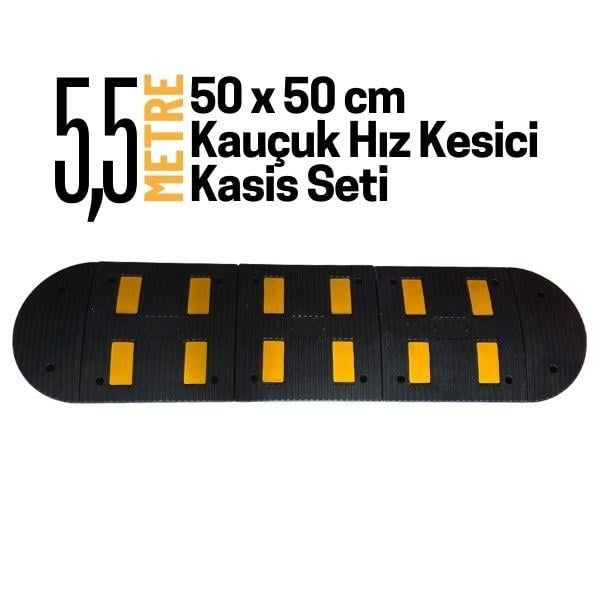 5,5 Metre Kauçuk Hız Kesici Kasis Seti 50x50 cm