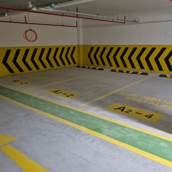 Otopark Duvar Ve Kolon Çavuş Tarama Şablonu