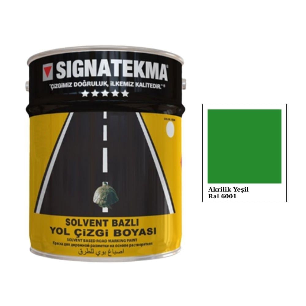 Yeşil Akrilik Yol Çizgi Boyası 25 kg – RAL 6001