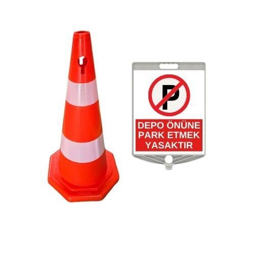 Depo Önüne Park Etmek Yasaktır Levhalı 75 cm Duba