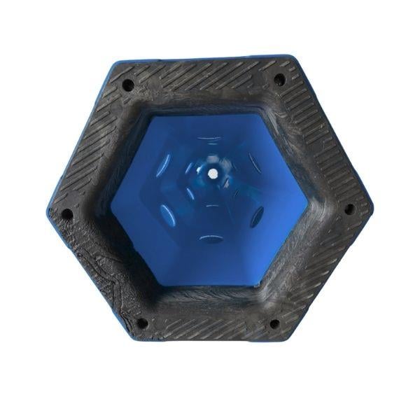 65 cm Mavi Ağırlıklı Reklam Konisi – Kedi Gözlü Reklam Dubası