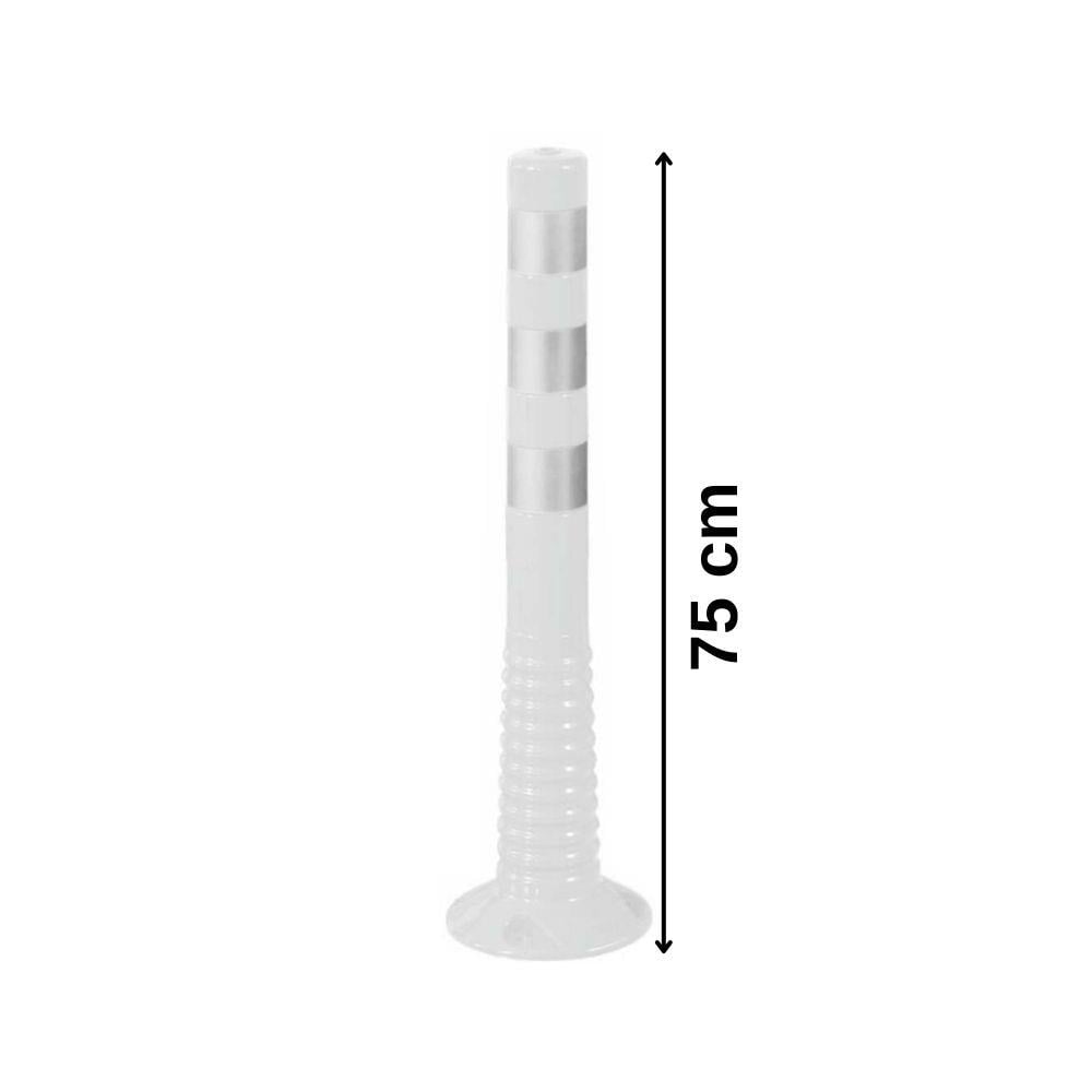 75 cm Beyaz Ekonomik Esnek Delinatör – Plastik Trafik Dubası