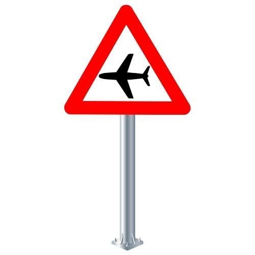 Havaalanı Havalimanı Alçak Uçuş Levhası T-17