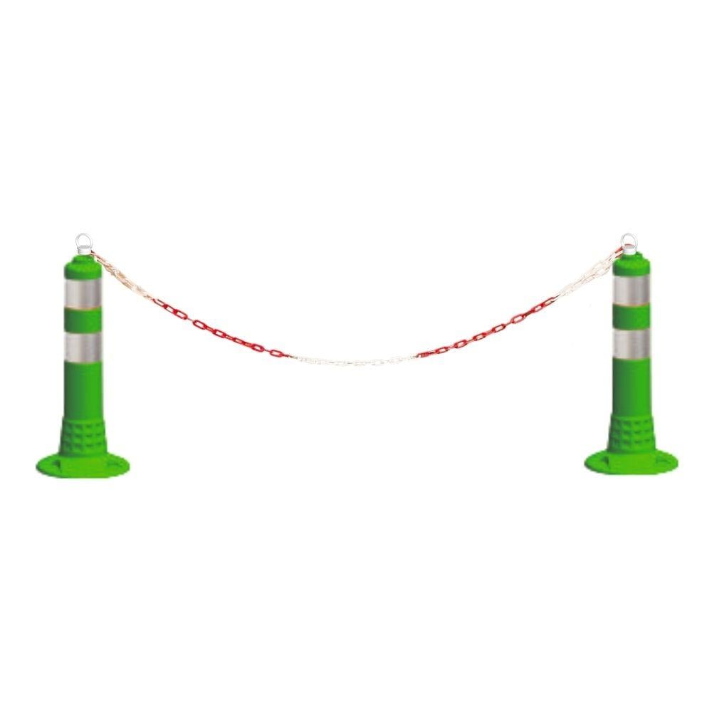 45 cm Yeşil Ekonomik Esnek Delinatör – Plastik Trafik Dubası