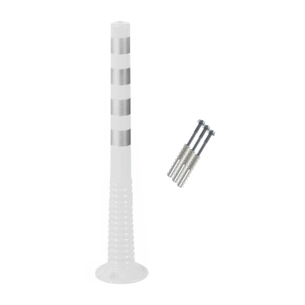 100 cm Beyaz Ekonomik Esnek Delinatör – Plastik Trafik Dubası