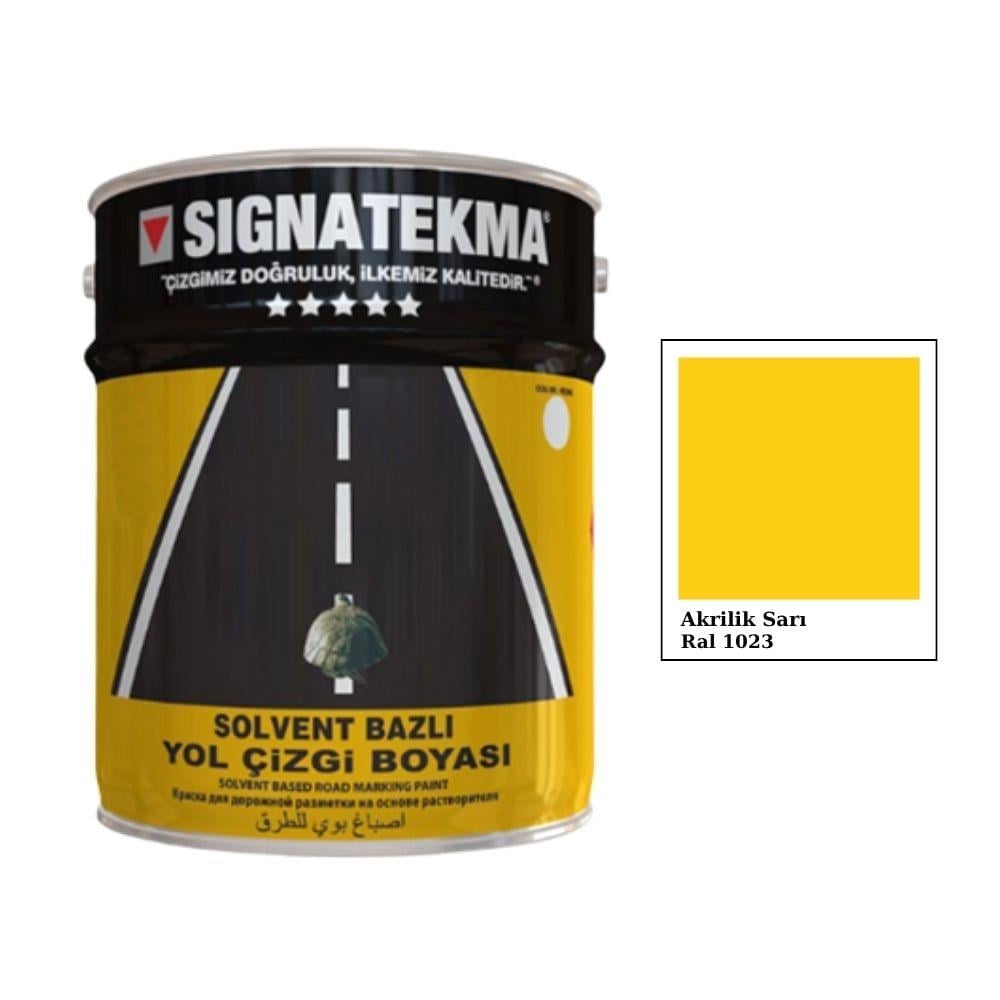 Sarı Akrilik Yol Çizgi Boyası 25 kg – RAL 1023