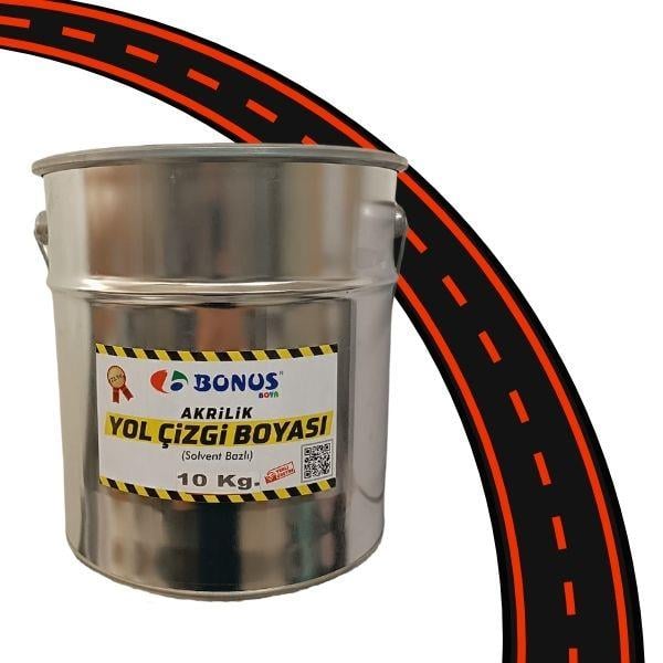 Akrilik Kırmızı Yol Çizgi Boyası 10 kg