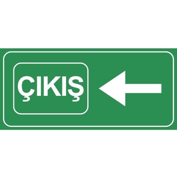 Yeşil Çıkış Yönlendirme Levhası