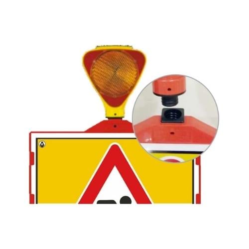 Dikkat Çalışma Var Katlanır Uyarı Levhalı Bariyer