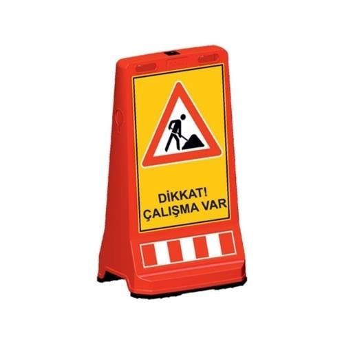 Dikkat Çalışma Var Uyarı Dubası 90 cm Ağırlıklı