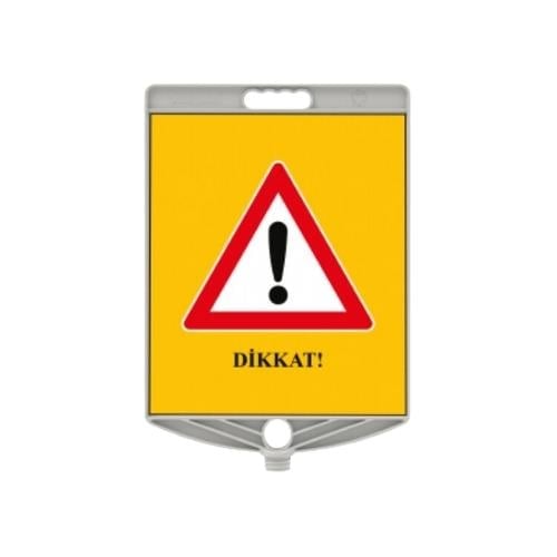 Dikkat Levhası Dikdörtgen Plastik Levha