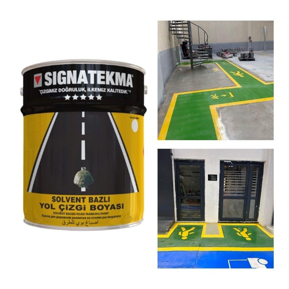 Yeşil Akrilik Yol Çizgi Boyası 25 kg – RAL 6001