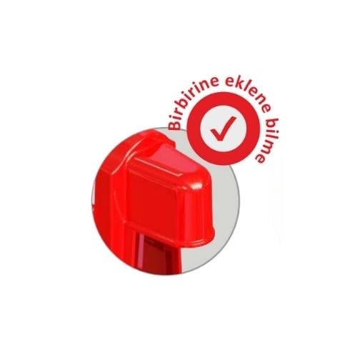 60 cm Kırmızı Levhalı Güvenlik Bariyeri – Reflektif, Ağırlıklı