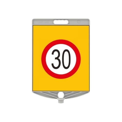Hız Sınırı Levhası 30 km Azami Hız Sınırı Levha Dikdörtgen Plastik Uyarı Levhası