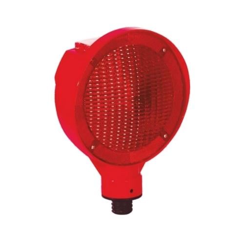 Kırmızı Solar Flaşörlü Yuvarlak LED Uyarı Lambası