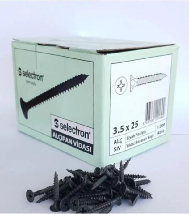 Selectron 3.5x25 Sivri Uçlu Alçıpan Vidası