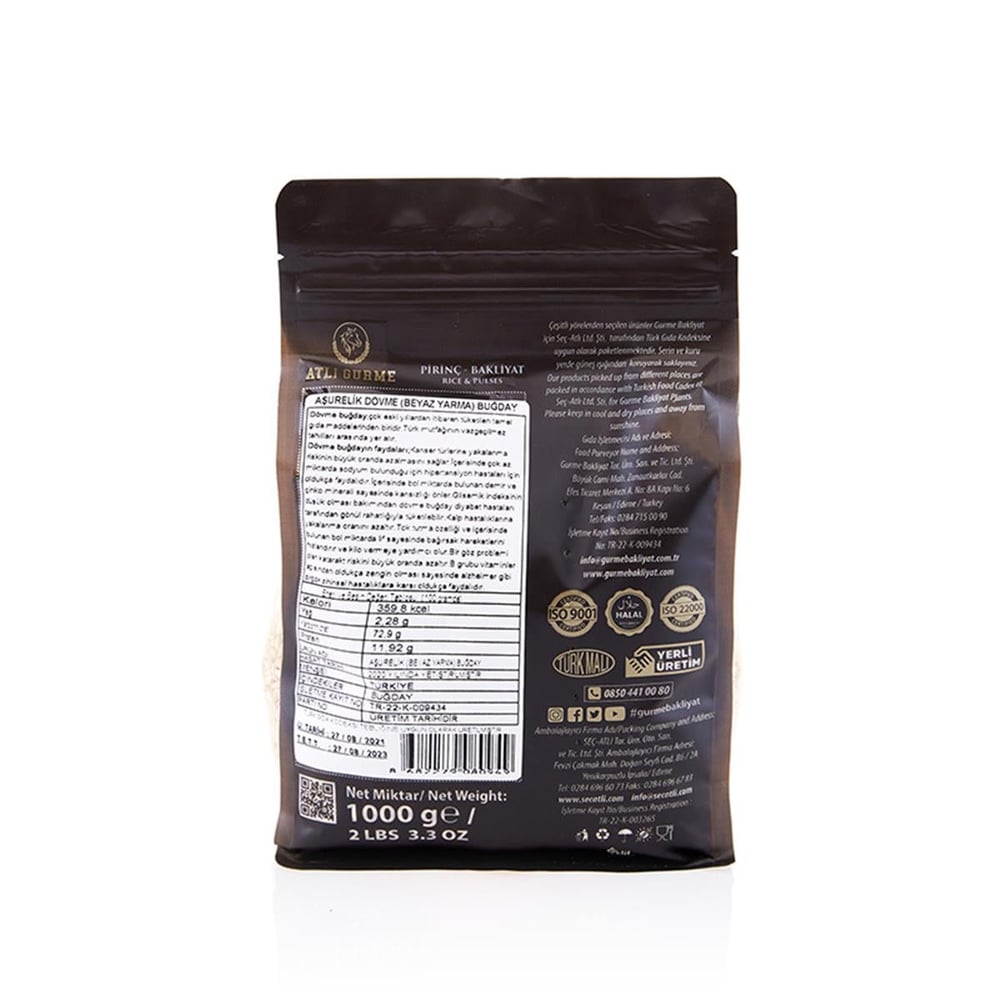 Atlı Gurme Aşurelik Beyaz Yarma Buğday 1 kg