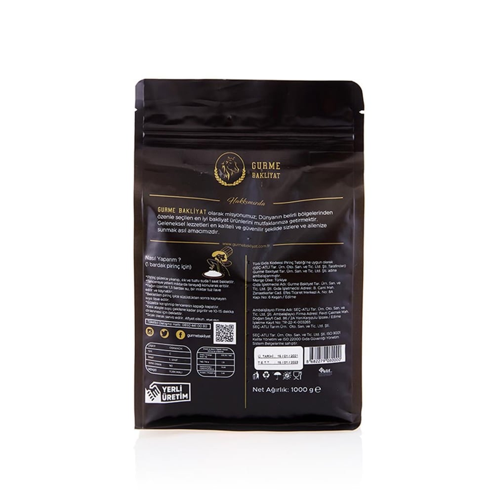 Atlı Gurme Bakliyat Osmancık Pirinç 1 kg