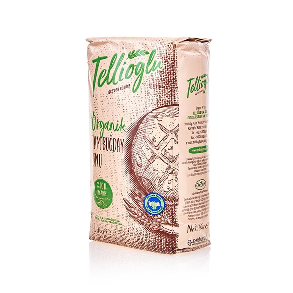 Tellioğlu Organik Tam Buğday Unu 1 kg