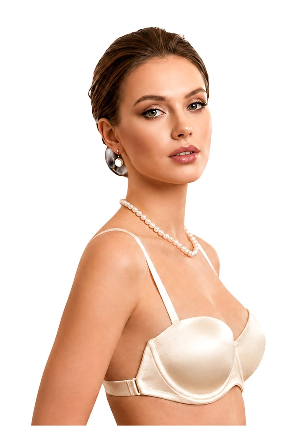 Le Jardin 7042 Kadın Straplez Push Up Dolgulu B Cup Sütyen