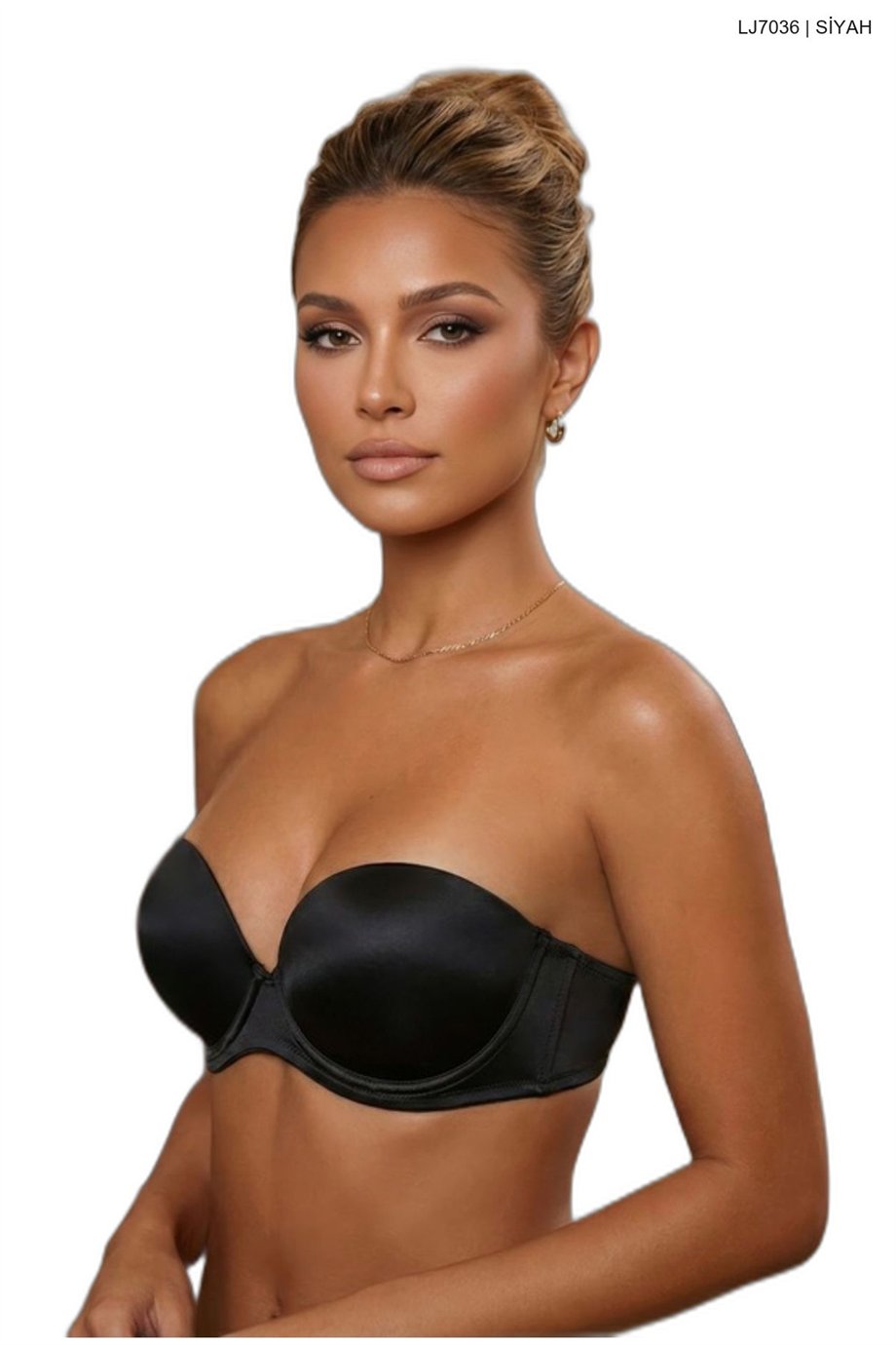 Le Jardin 7036 Kadın Straplez Push Up Dolgulu Silikonlu B Cup Sütyen