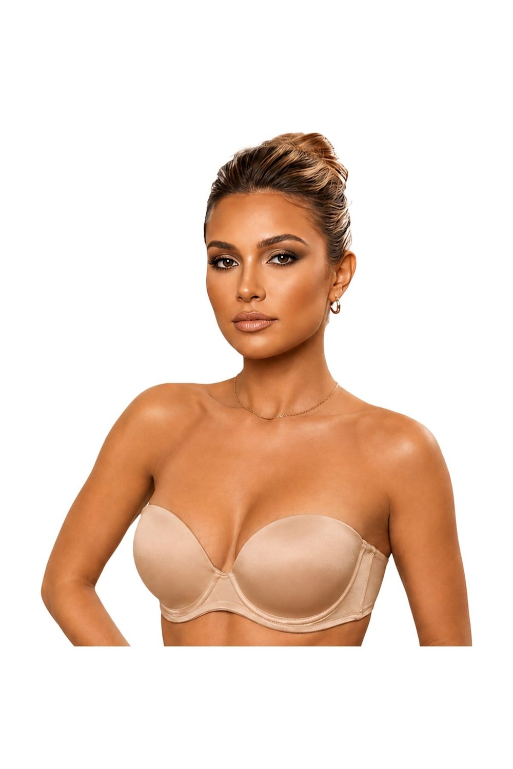 Le Jardin 7036 Kadın Straplez Push Up Dolgulu Silikonlu B Cup Sütyen