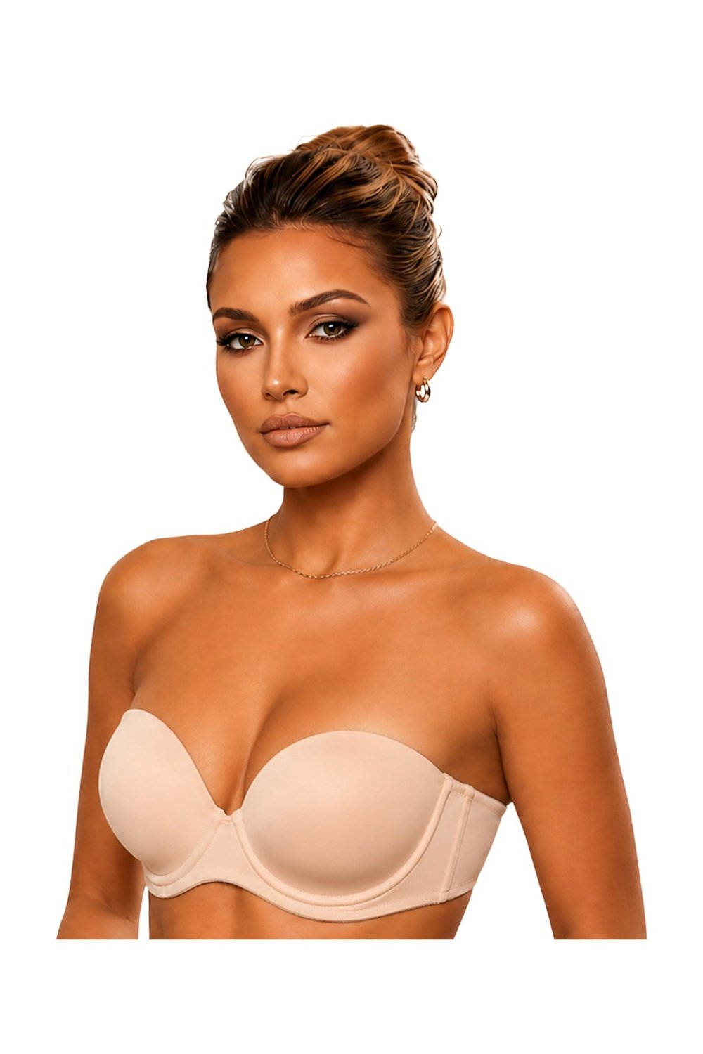 Le Jardin 7036 Kadın Straplez Push Up Dolgulu Silikonlu B Cup Sütyen